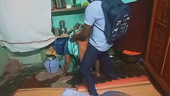 Naughty Indian Student’s Steamy Home Session With A Mature Aunty