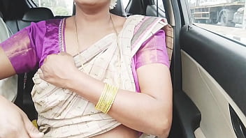 Sizzling Indian Aunty Seduces Son-in-law On A Long Drive With Filthy Telugu Whispers